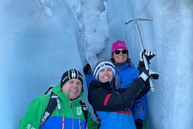 Hike Matanuska Glacier w/Alaska Local Honey, Wine Tasting - Blue ice, gravel, and the real face of a glacier