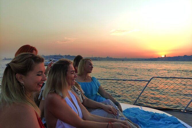 Istanbul Bosphorus Sunset Cruise with Wine on a Luxury Yacht - A small yacht instead of a crowded public ferry