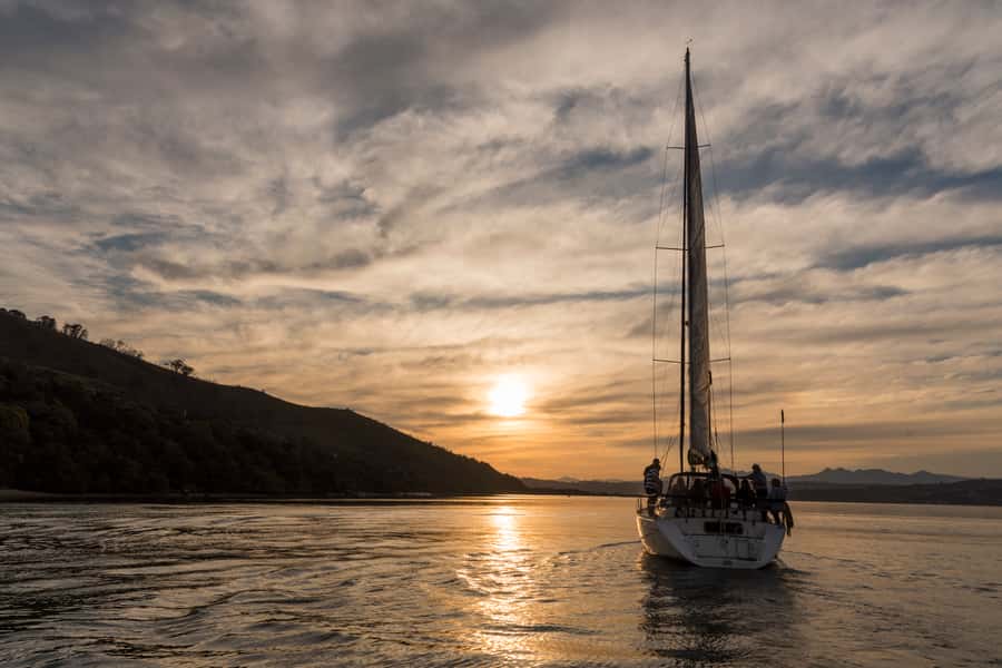 Knysna Sunset Sailing Cruise with Light Dinner and Wine - The Outeniqua and the appeal of a small yacht