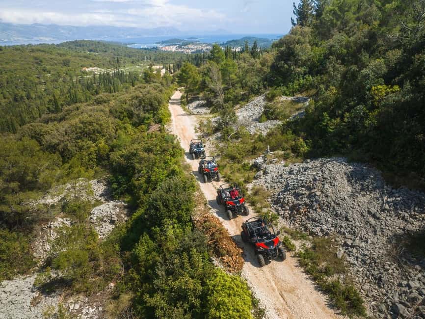 Korcula Buggy Safari With Wine Tasting - Lumbarda and the sandy beach at Vela Pržina