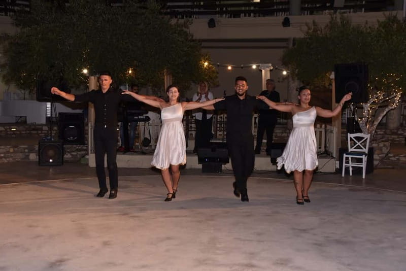 Kos: Greek Dinner with Music, Dancing, and Unlimited Wine - Views, sunset, and seating