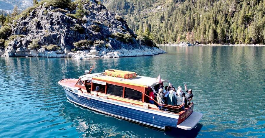 Lake Tahoe: Emerald Bay Sunset Wine Tasting Yacht Cruise - A classic boat, not a standard sightseeing vessel
