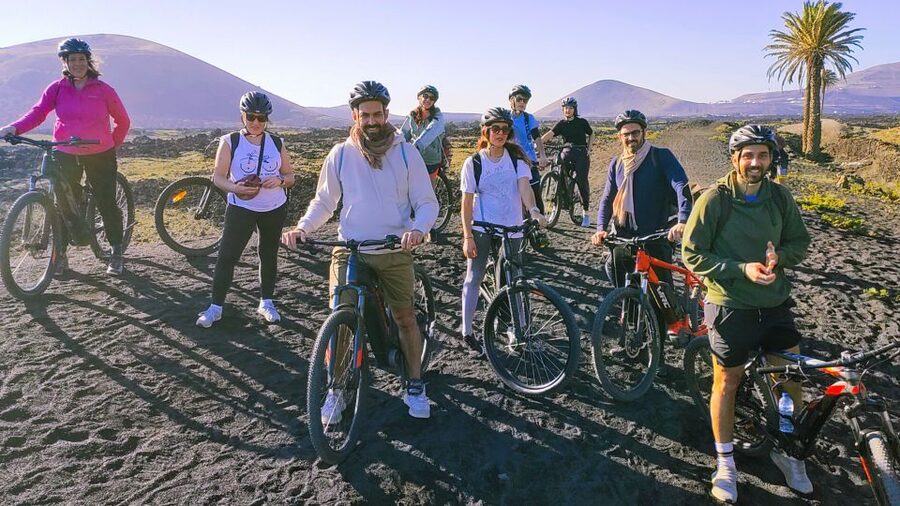 Lanzarote E-Bike Tour: Volcano Craters & Scenic Vineyards - Timanfaya’s craters at tire level