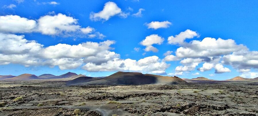 Lanzarote E-Bike Tour: Volcano Craters & Scenic Vineyards - From the winery area into volcanic country