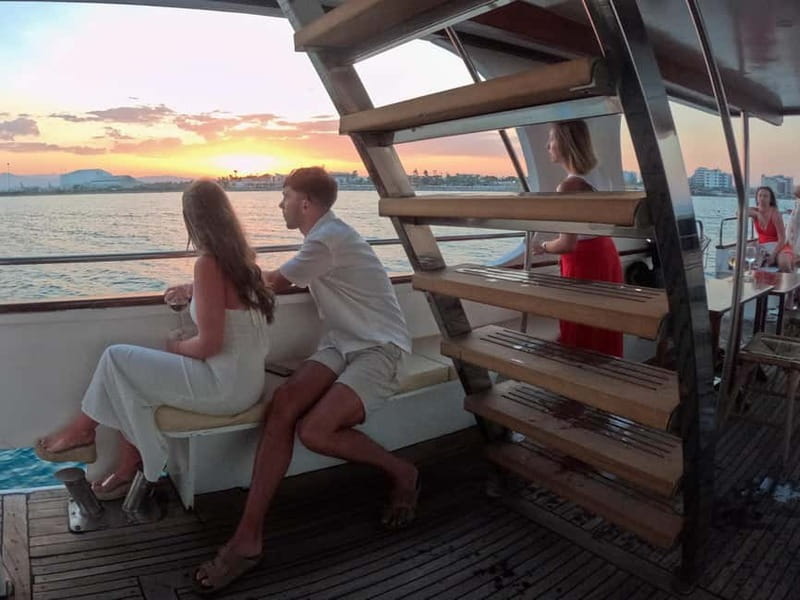 Larnaca: Sunset Cruise with a Glass of Wine - Sunset, sea breeze, and the final dance