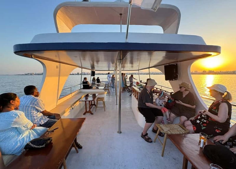 Larnaca: Sunset Cruise with a Glass of Wine - Comfort, facilities, and small practical details