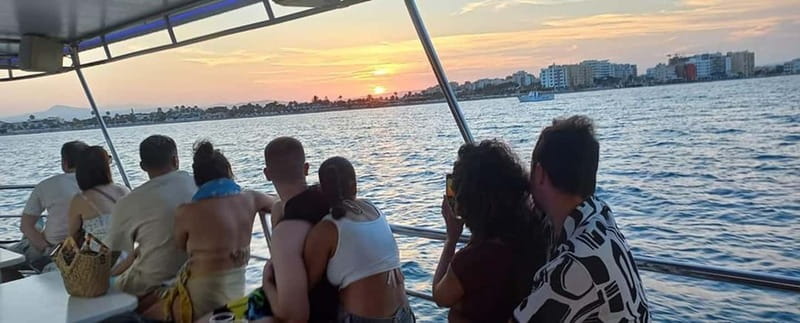 Larnaca: Sunset Cruise with Unlimited Wine & Beers - Mackenzie Beach: a useful 20-minute break