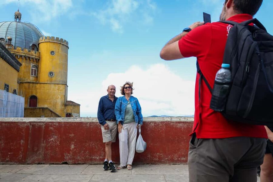 Lisbon: Sintra, Pena Palace & Wine Tasting Small-Group Tour - Pena Palace and its gardens