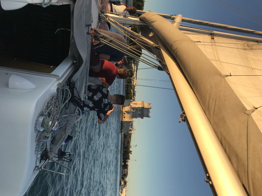 Lisbon Sunset Sailing – Small Group (max 10) Wine & History - Turning Toward Praça do Comércio