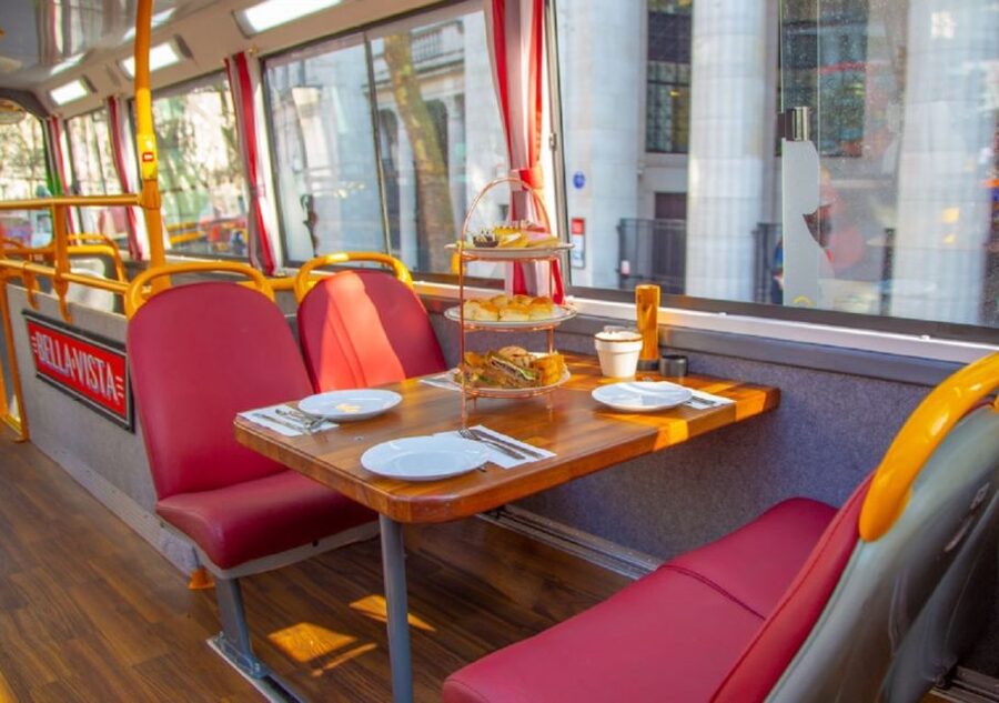 London: Afternoon Tea Bus with a Glass of Prosecco - Upper deck or lower deck?