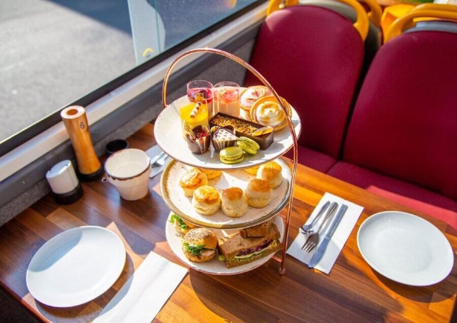 London: Afternoon Tea Bus with a Glass of Prosecco - Starting at Golden Tours Stop 1