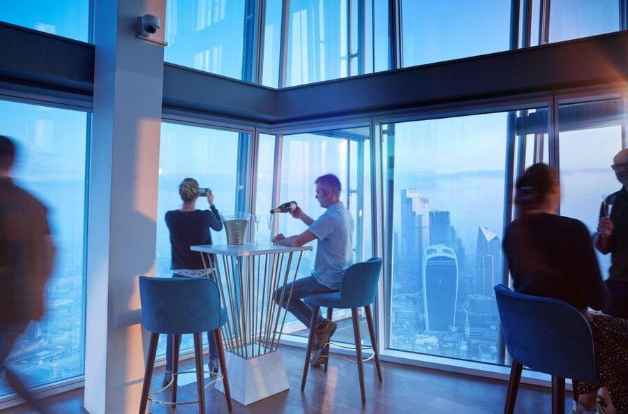 London: The Shard Entry Ticket with Champagne - The open-air Level 72 platform