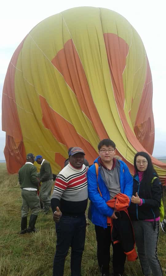 Maasai Mara: Hot Air Balloon Safari & Champagne Breakfast - The landing and short game drive