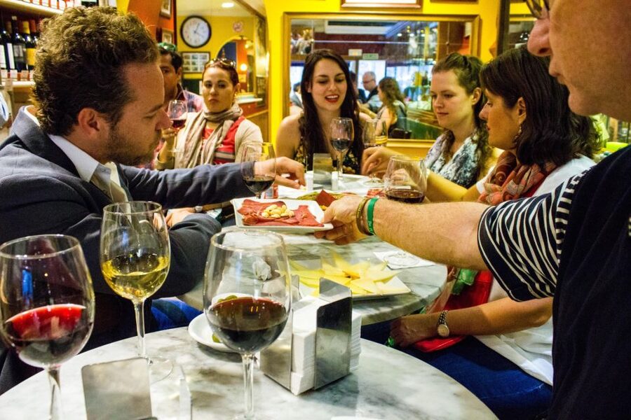 Madrid: Tapas & Wine Tasting Tour with Local Guide - Stop one: the Literary Quarter begins