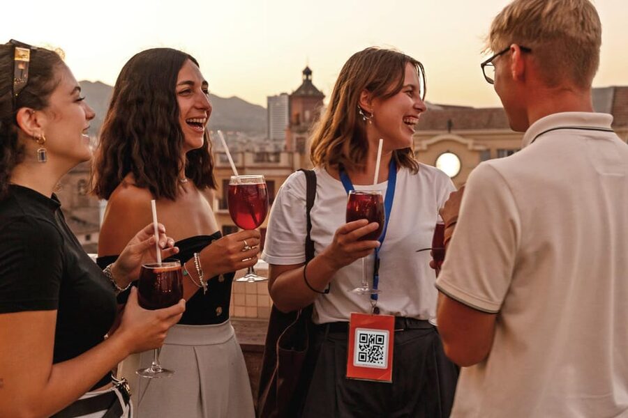 Malaga: Wine and Tapas Tour with Tastings and Drinks - The final secret stop and rooftop drink