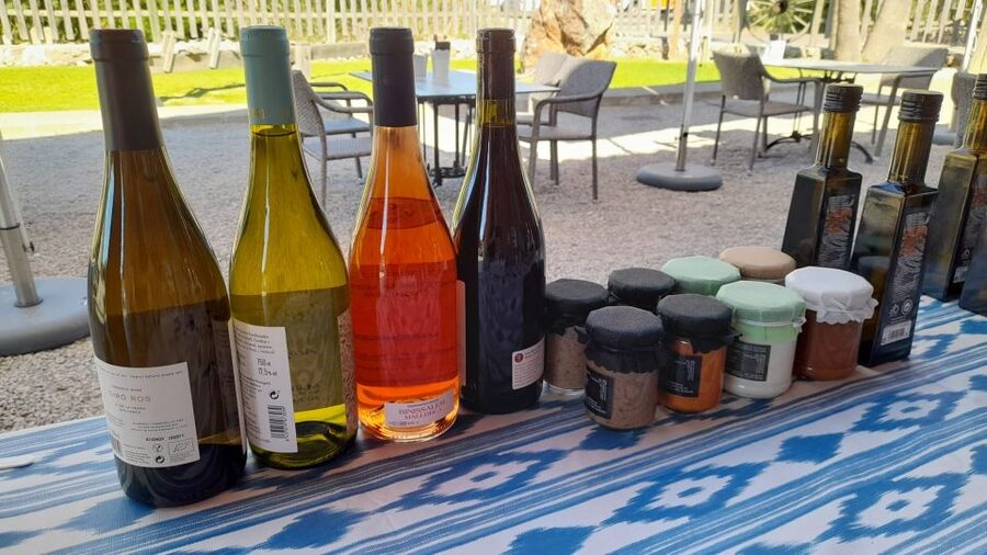 Mallorca: Local Wines & Foods Tasting - The first pour: a rare white and Pollensa goat cheese