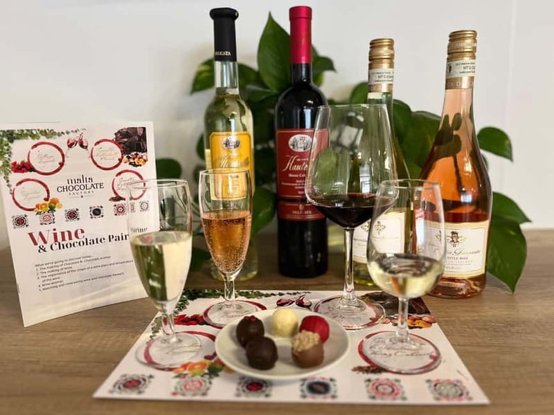 Malta: Wine and Chocolate Pairing Experience - How the one-hour tasting unfolds