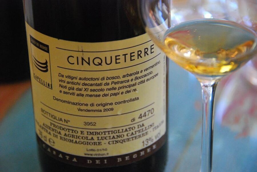 Manarola: Cinque Terre Wine Tasting - First glass: Cinque Terre white DOC