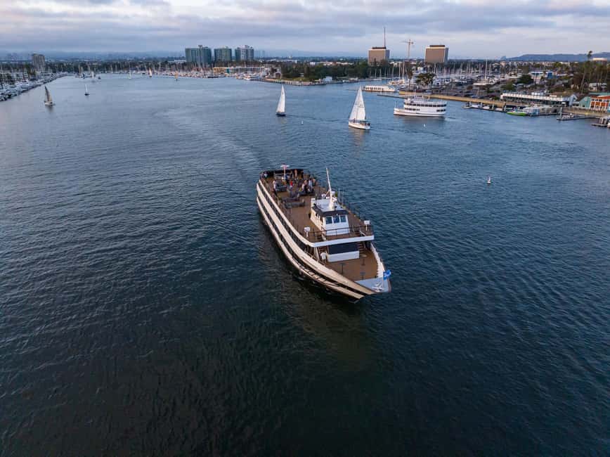 Marina del Rey: City Cruises Champagne Brunch Cruise - Harbor views from the dining room and roof deck