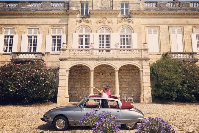 Médoc luxury wine tour aboard a Citroën DS Limousine Convertible - Grand cru estates, boutique wineries, and biodynamic choices