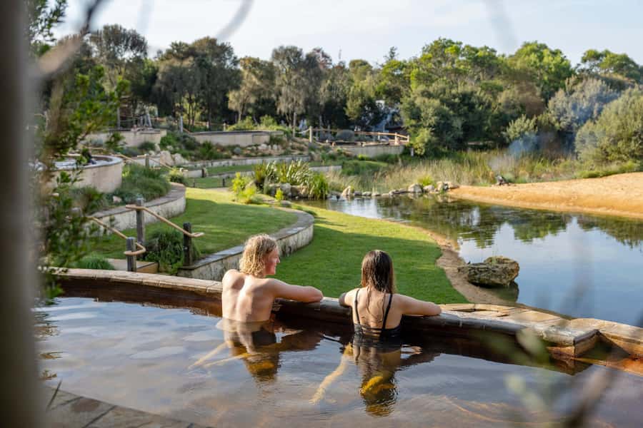 Melbourne: Peninsula Hot Springs with Lunch and Wine - Meeting in central Melbourne and getting on the road