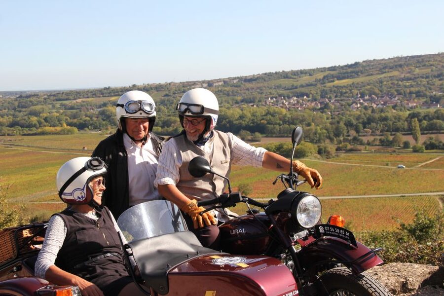 Meursault: Tour of the Vineyards on Motorbike with Sidecar - Starting in Meursault beside the church