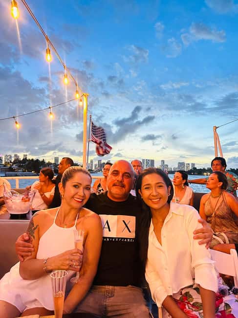 Miami Sunset Champagne Cruise with Skyline Views & Music - The Venetian Islands from the water