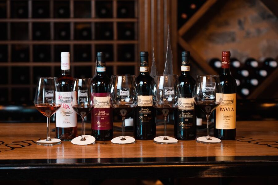 Montalcino: Private Cellar Tour, Wine Tasting & Appetizers - Five wines that show the range of Montalcino