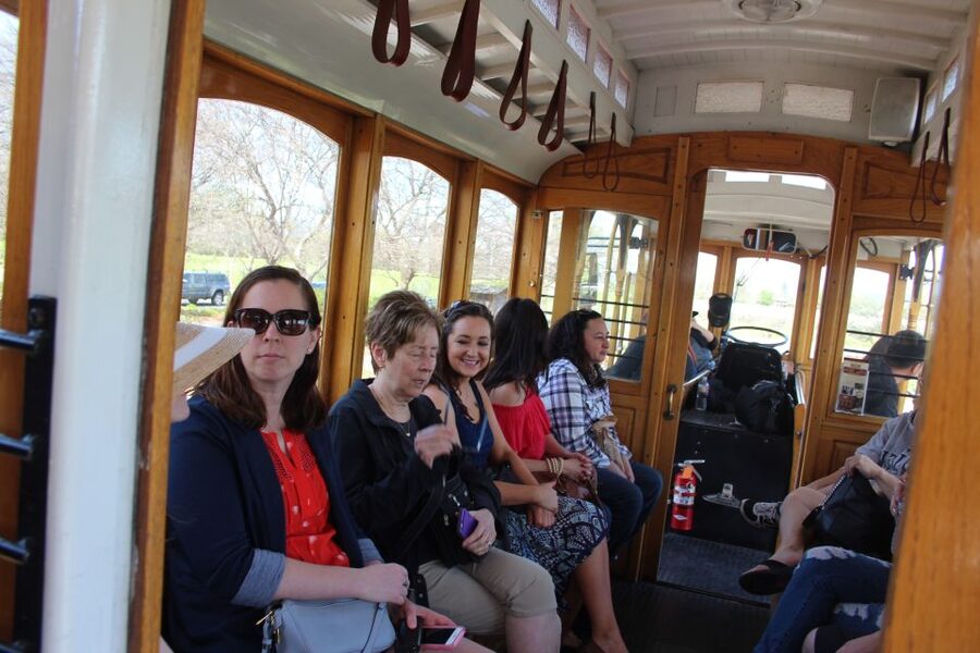 Napa Valley: Wine Tasting Tour by Open Air Trolley & Lunch - Lunch at a scenic winery setting