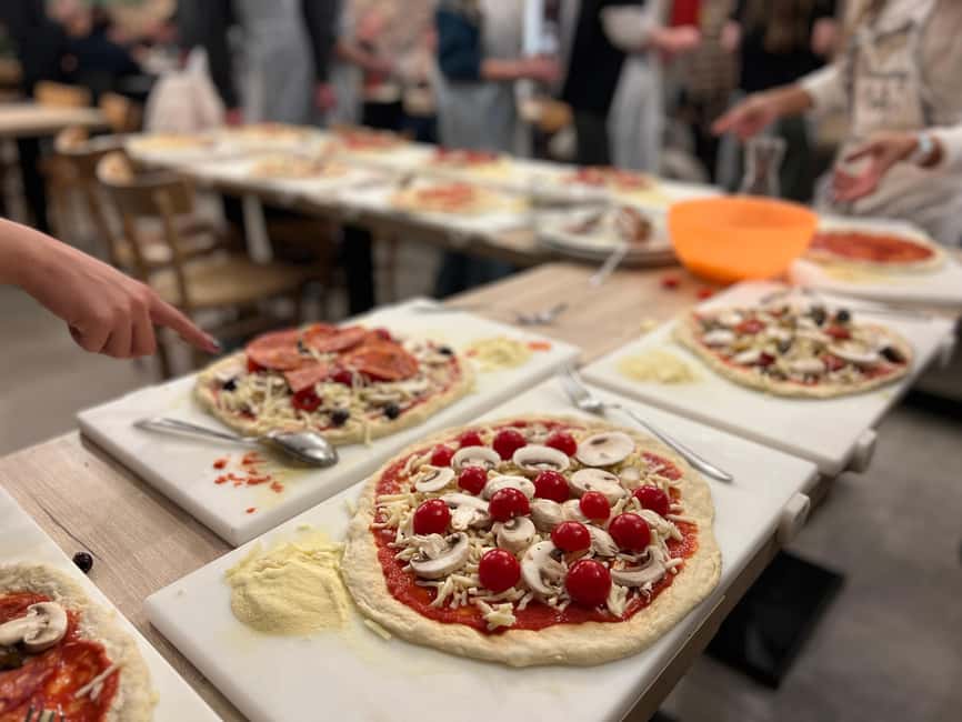 Naples: Pizza and tiramisu making class with unlimited wine - Building dough with the mozzatura method