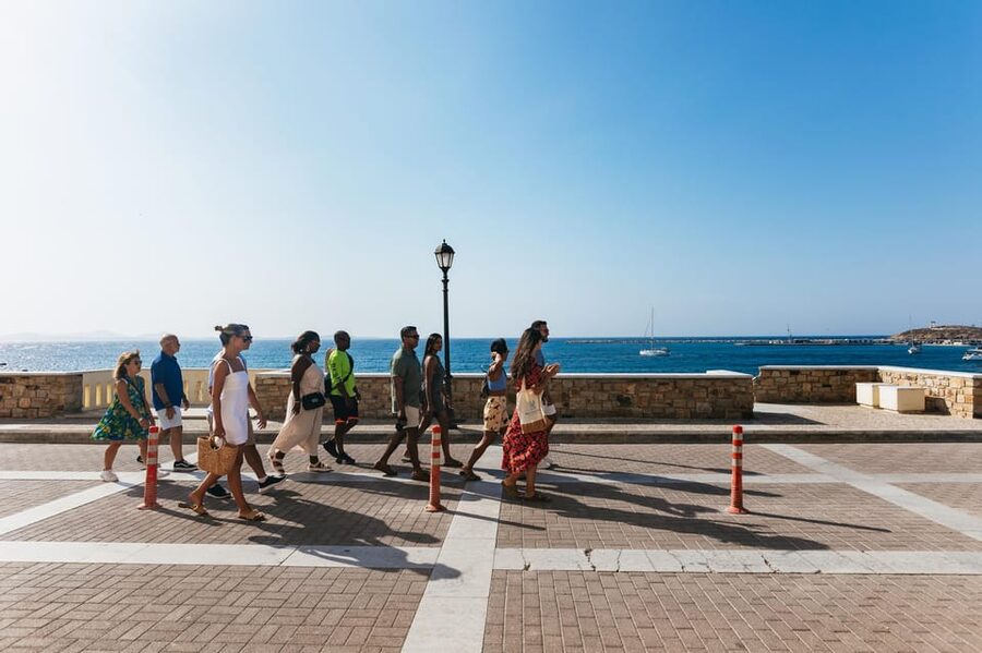 Naxos: Naxos Town Food Tour with Tastings and Wine - Explore the market through smells and colors