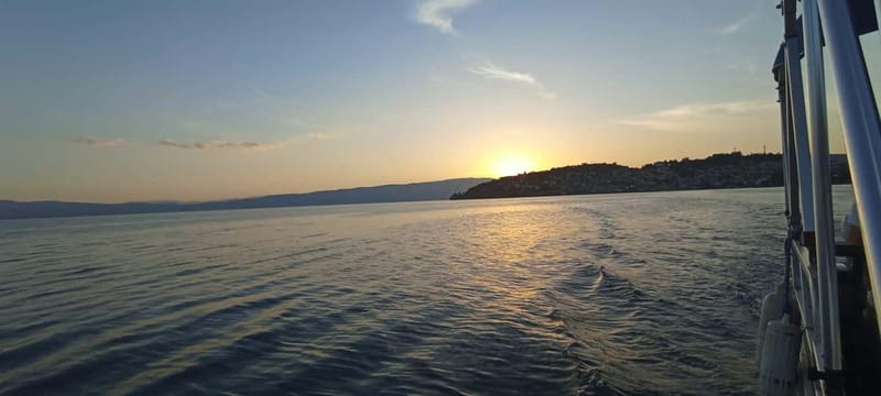 Ohrid Wine Tasting Boat Cruise - Unlimited Wine - Ohrid from the boat, not the pavement