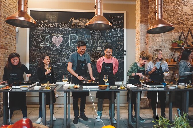 Paella Experience and Bottomless Wine in Barcelona - Learning paella with a professional chef