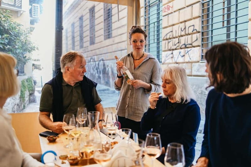 Palermo: Wine Tasting with Snacks at Bottega Monteleone - A social evening, not just a tasting