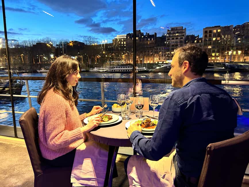 Paris: 3-Course-Dinner Cruise with Wine on the Seine River - Key points to know before booking