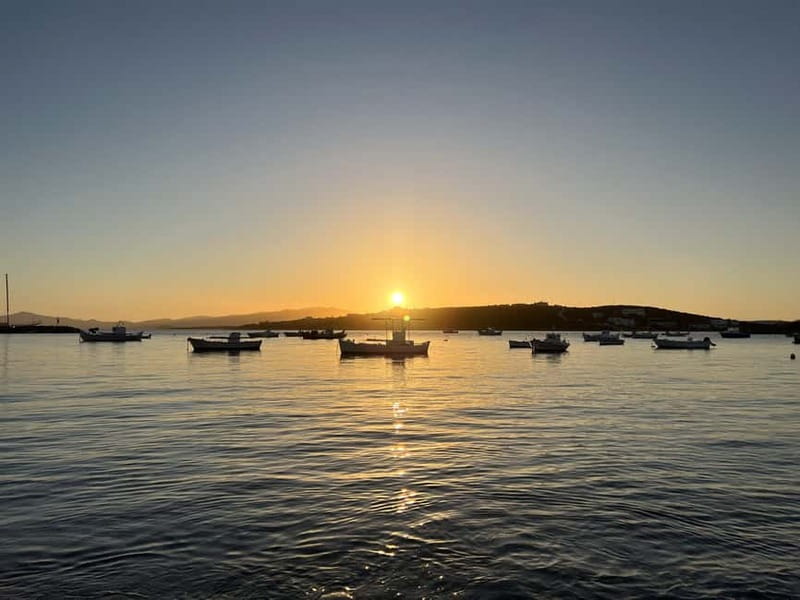 Paros: Sunset Boat Trip with Soft Drinks and Local Wine - Sunset colors over the Aegean