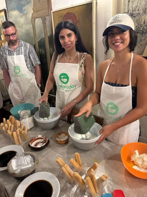 Pasta and tiramisù Cooking class with Wine at Piazza Navona - What you make, and what the restaurant prepares