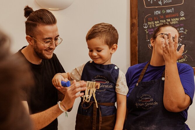Pasta Making & Wine Tasting with Dinner in Frascati from Rome - Eating the pasta you made at the family table