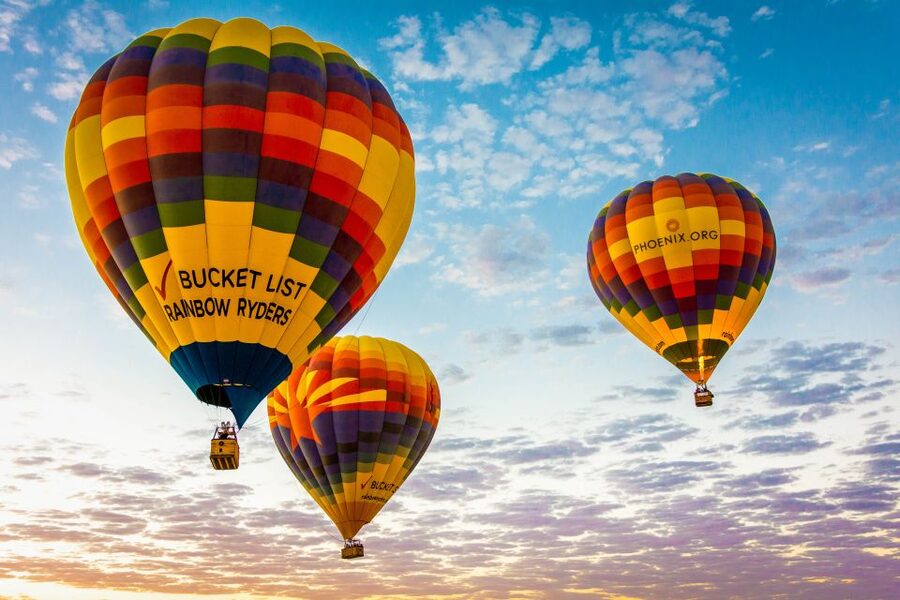 Phoenix: Hot Air Balloon Flight with Champagne - Taking off with a small group