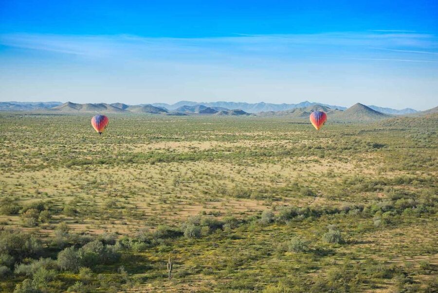 Phoenix: Hot Air Balloon Ride with Champagne and Catering - Watching the balloon come alive