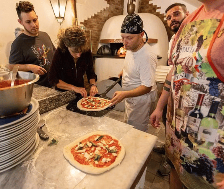 Pizza-Making Workshop by night with glass of wine - The ingredients that make a Neapolitan pizza