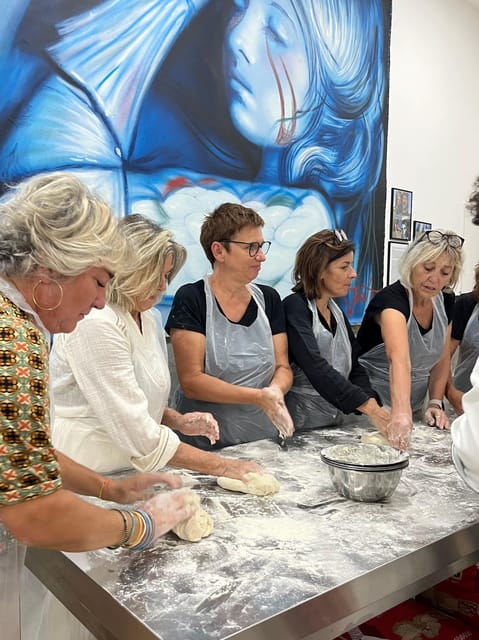Pizza-Making Workshop by night with glass of wine - Bruschetta, mozzarella, and your first drink