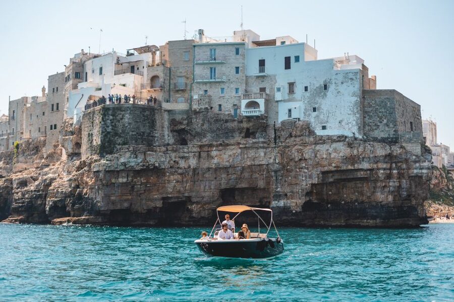 Polignano a Mare: Boat Cruise to Scenic Caves with Prosecco - Leaving Cala Ponte Marina
