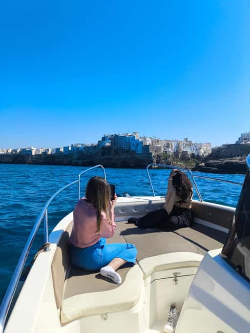 Polignano a Mare Boat Tour with Prosecco and Taralli - Entering Grotta dell’Arcivescovado and Grotta Palazzese