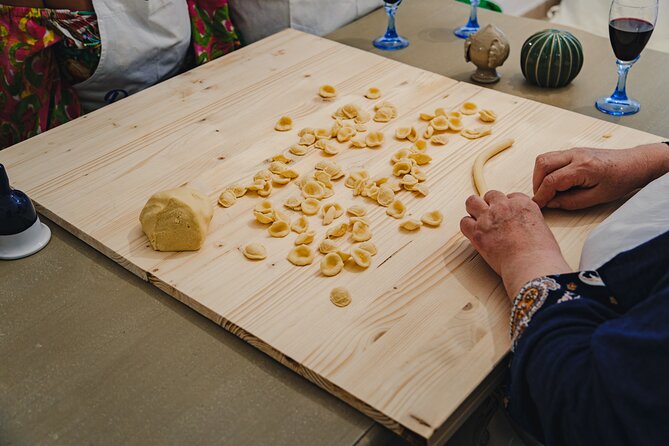 Polignano : Typical Cooking Class with Aperitif and wine included - Sitting down to eat your own work