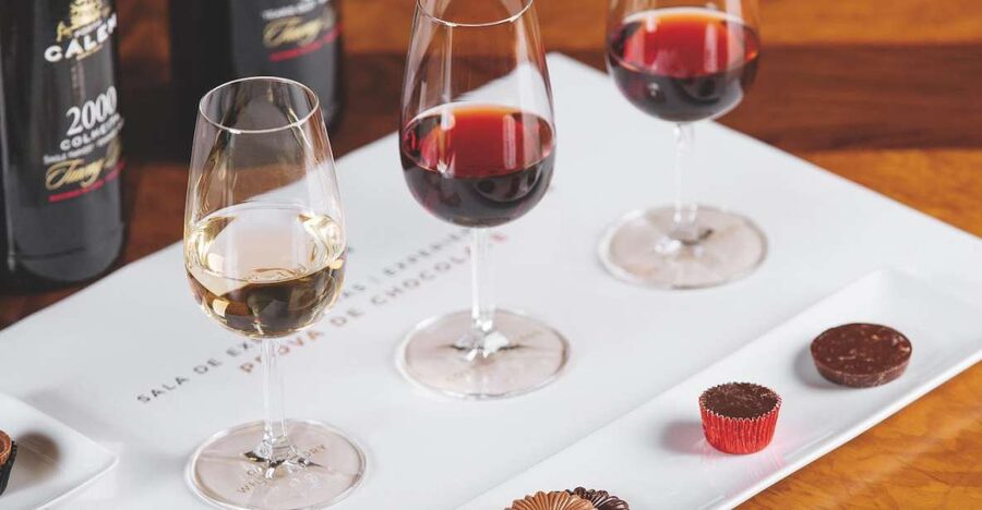 Porto: Cálem Cellar with Chocolate, Cheese, and Wine Tasting - Inside the active cellar