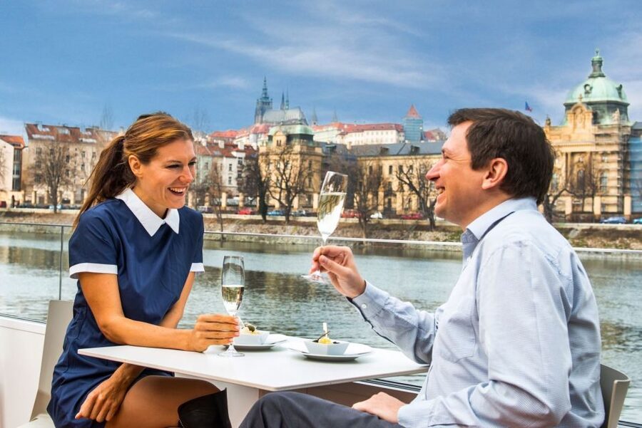 Prague: Evening Vltava River Eco Cruise with Prosecco - At a glance