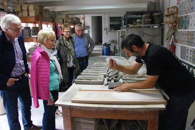 Private Lisbon Arrabida Wine Tour: Food & Wines, Mountain and Sea - The Azeitão tile studio adds a human touch