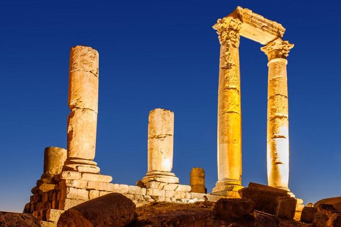 Private Panoramic Amman Tour and Local Lunch or Dinner-Wine Taste - Roman stone and downtown markets