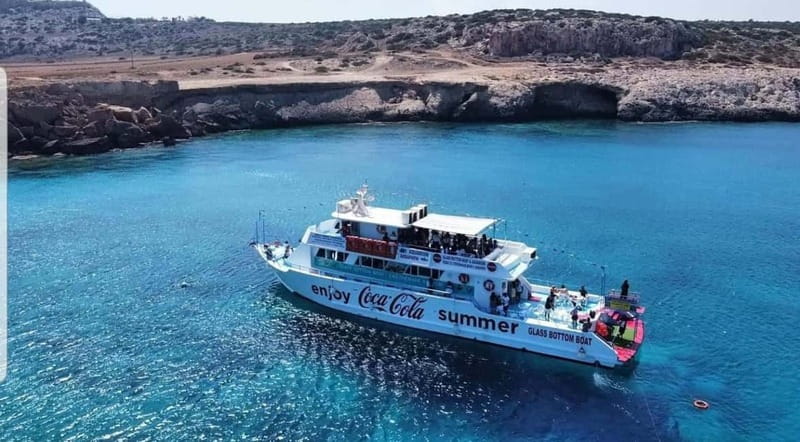 Protaras Blue Lagoon Sunset Tour with Pizza & Champagne - Blue Lagoon before the sun goes down